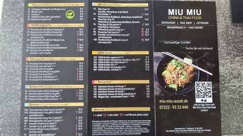 miu miu lieferservice baden-baden|Speisekarte Miu Miu China & Thai Food in Baden.